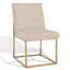 Chaise d'appoint rembourrée en acier inoxydable Athens-1213093276-1208584444