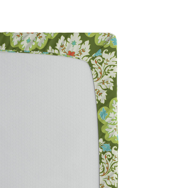 Microfiber Floral Fitted Sheet, Twin XL Fitted Sheet