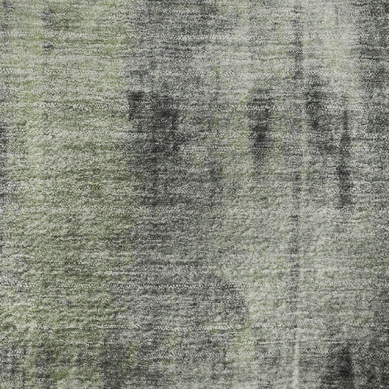 Tapis abstrait lavable à la machine Premium, Rond 8 pi
