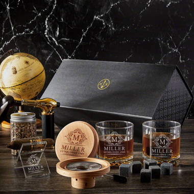 Black Diamond Custom Whiskey Smoking Kit - 7pc Hamilton Set