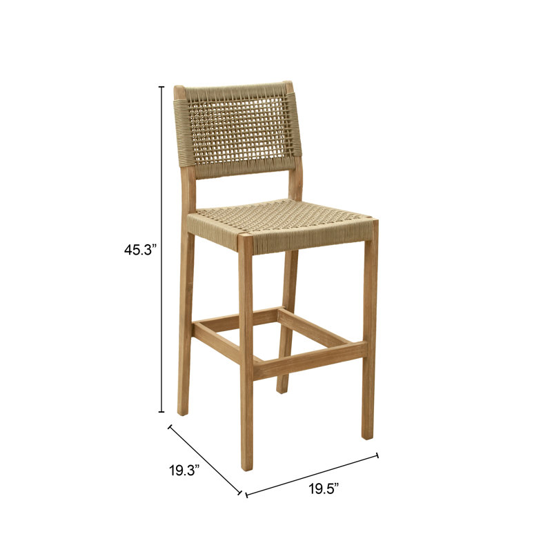 Tabouret de bar moderne Siège élégant Tabouret de comptoir urbain contemporain Usage résidentiel