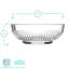 Argon Tableware - Campana Glass Serving Bowl - 17cm - Clear