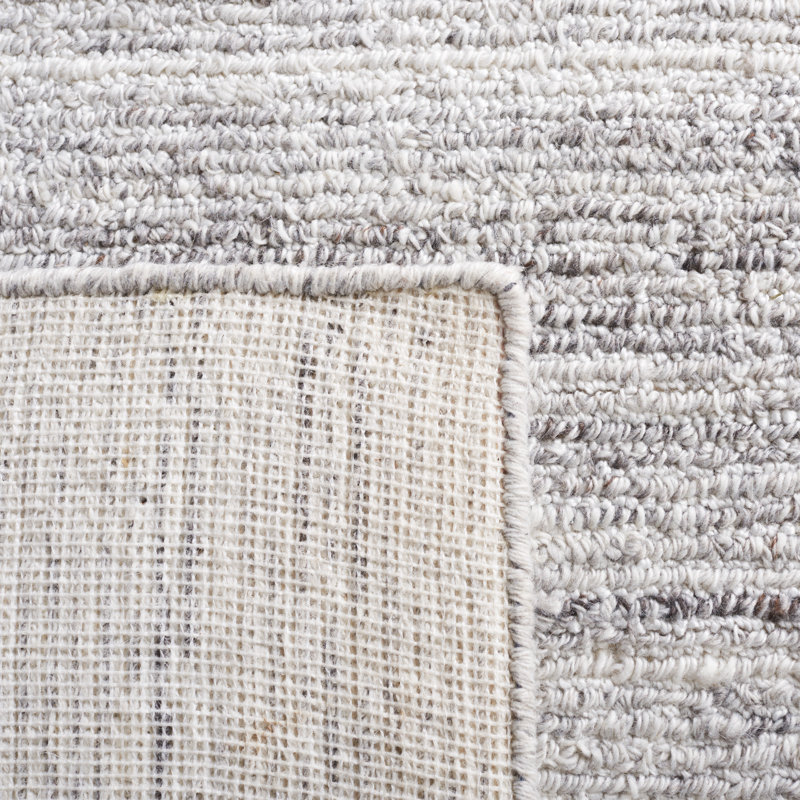 Tiaisha Hand Tufted Performance Striped Rug, Square 6'