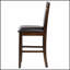 Ensemble de chaises de comptoir rembourrées en noyer Dewey, sièges confortables et élégants pour les cuisines et les salles à manger modernes