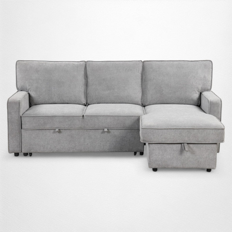 2 - Piece Upholstered Sectional, Gray