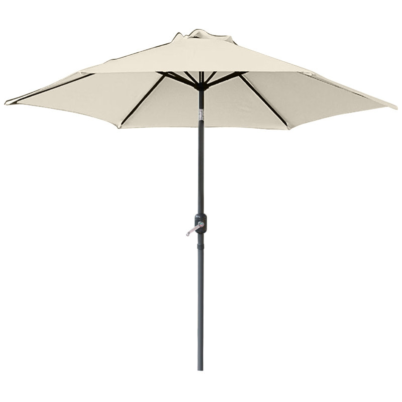 Prado Traditional Parasol, Cream, 235cm H x 270cm W x 270cm D