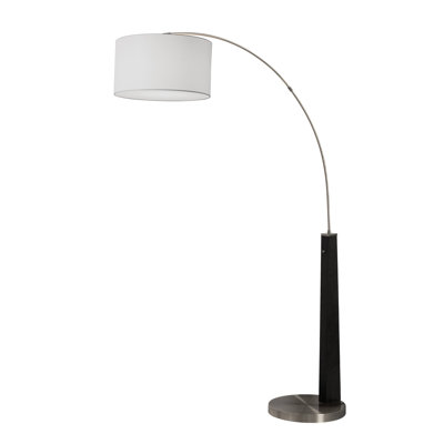 92" Linen Floor Lamp