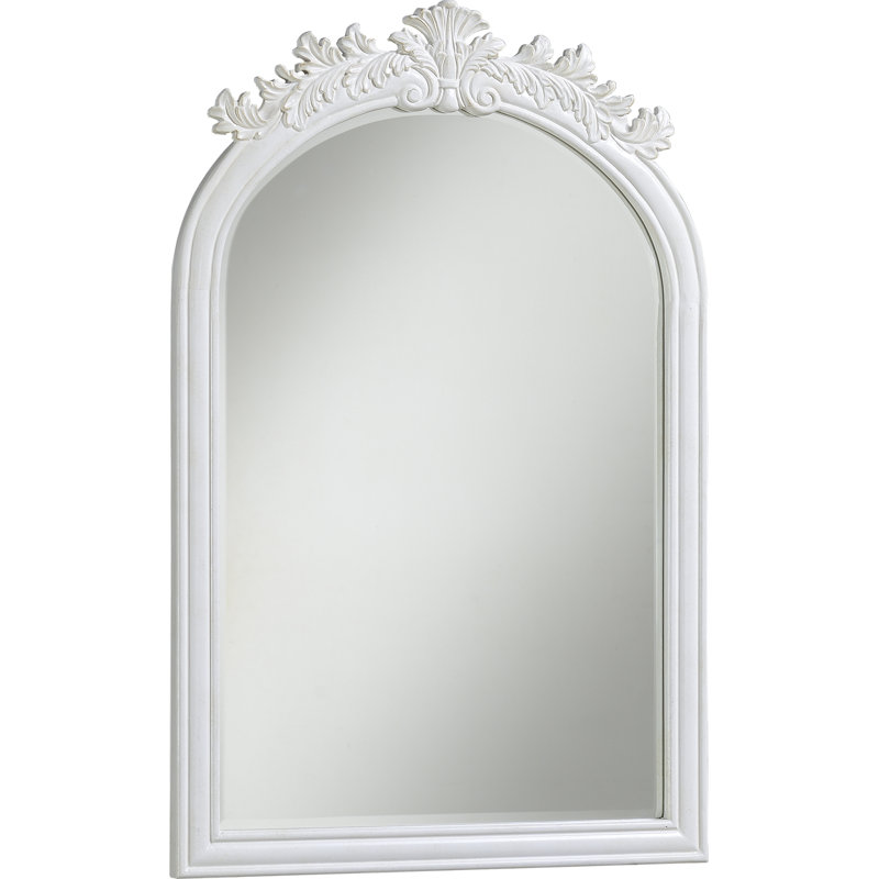 Aravale Oval Wall Mirror, Antique White