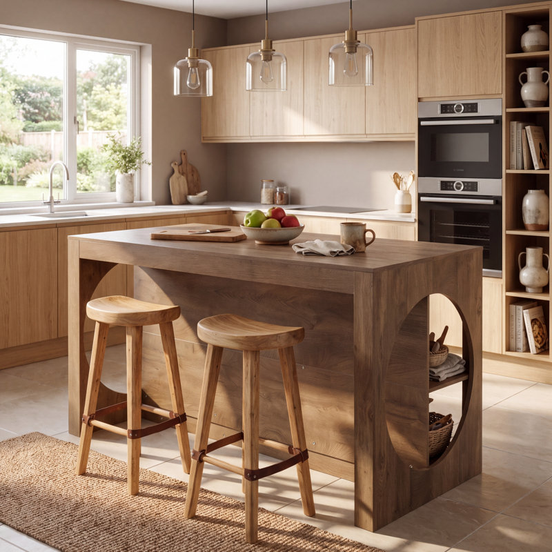 Îlot de cuisine de 63 pouces avec sièges et rangement, table d'îlot de ferme avec grand comptoir
