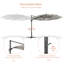 Parasol en porte-à-faux éclairé avec base à manivelle 132,3 po Shareny inclus-1222036764
