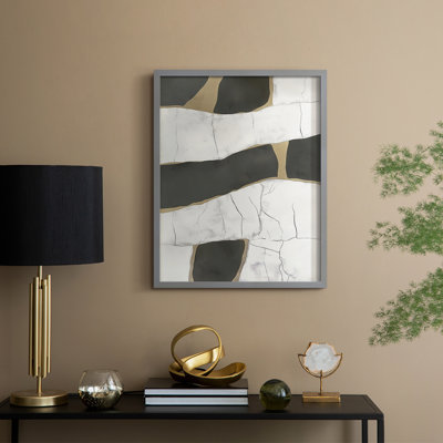 "Abstract", reproduction encadrée prête à être suspendue