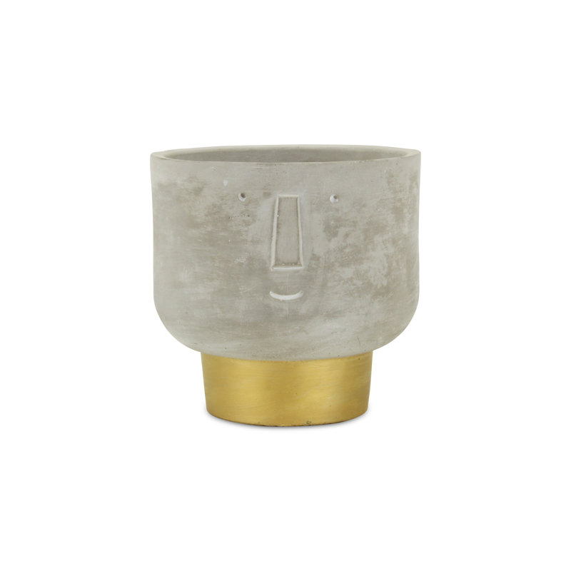 Handmade Pot Planter, 6.5" H x 7" W x 7" D