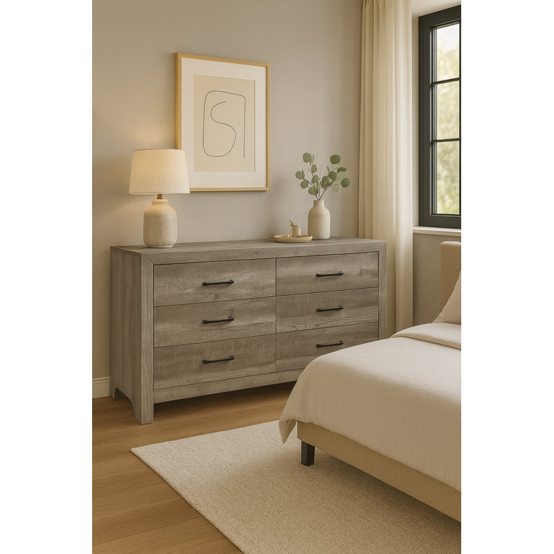 Commode double l 58,5 po Claudette, Gris