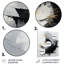 Décoration murale spirale abstraite en noir et blanc Zen Spiral II-1335361576