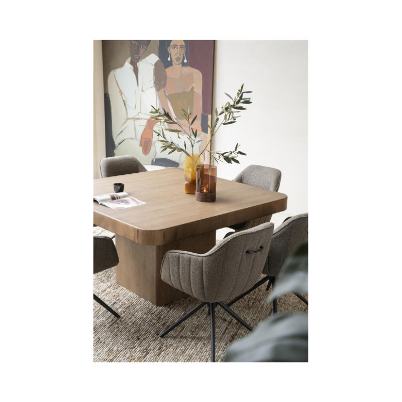 Dining Table Square Dining Table, Natural