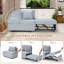 Canapé-lit convertible de 70 po, canapé-lit escamotable à dossier réglable à 5 positions, fauteuil-lit escamotable pour les salons, les appartements-1224086479