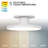 Twist-N-Lite 8" LED 5-CCT Selectable Semi-Flush Mount, 2700K/3000K/3500K/4000K/5000K-121089357-121089359