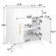 Meuble-lavabo moderne de 70,6 cm (27,8 po) avec finition peinte, style milieu du siècle, en bois massif blanc, avec tiroirs et rangements, lavabo intégré, lavabo résistant aux chocs, meuble-lavabo autoportant facile à installer, résistant à l'usure et facile à monter.
