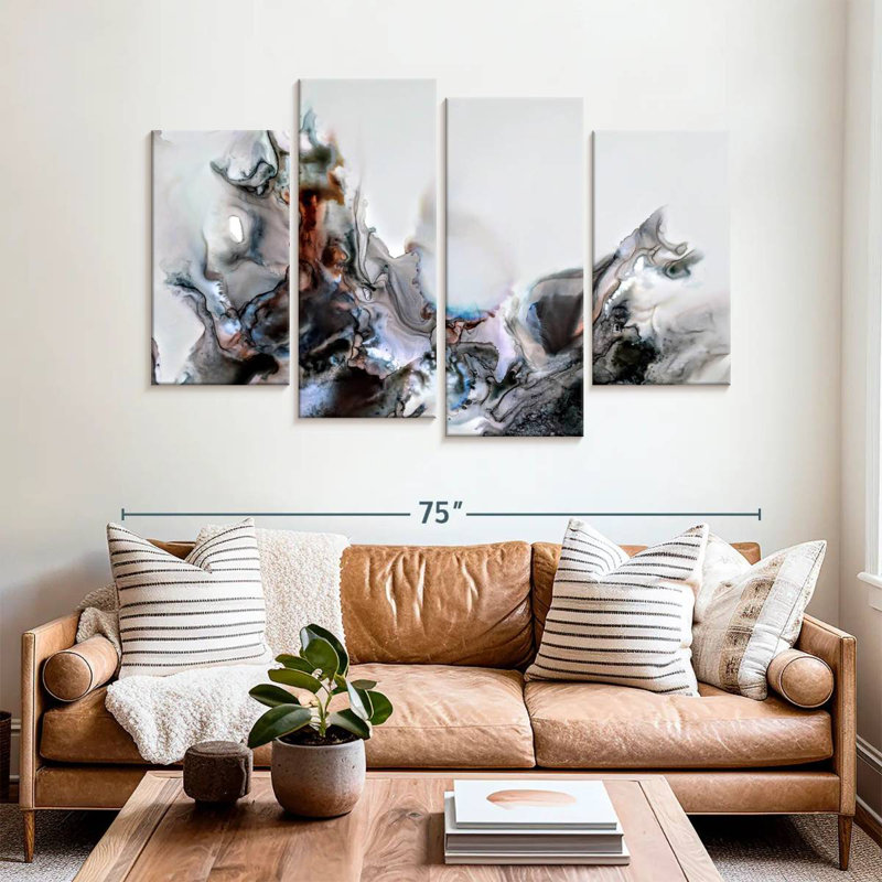 Avery Black Flames, 42" H x 68" W