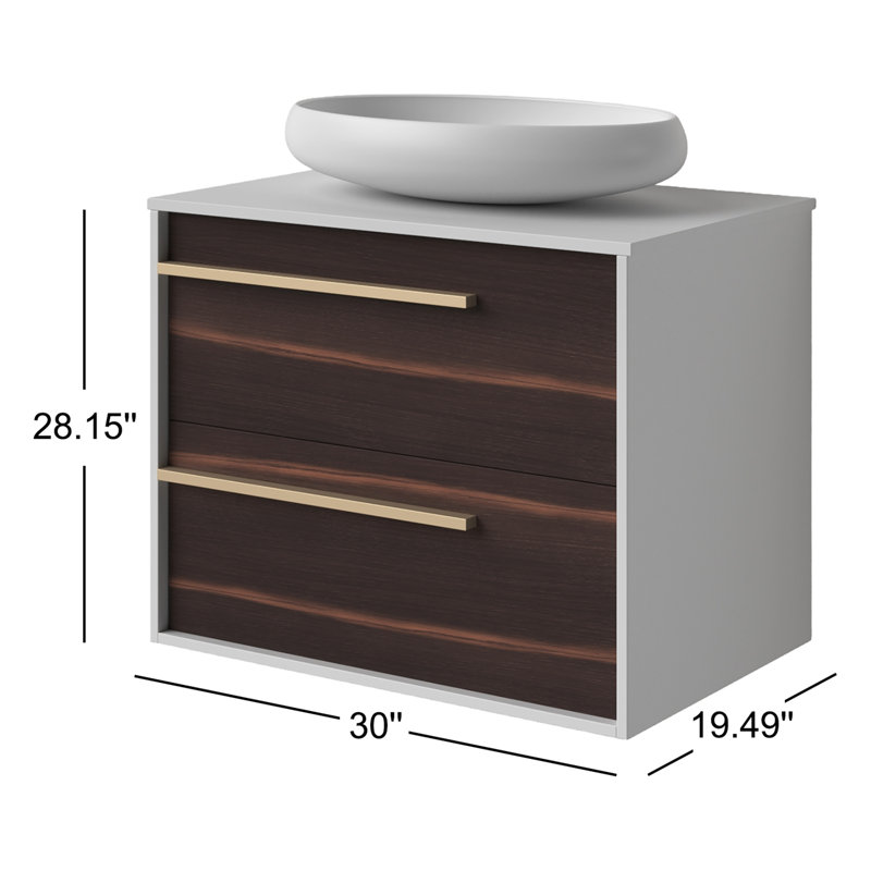 Goreme 30" W Single Wall-Mounted Vanity