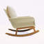 Chaise berçante minimaliste en osier avec coussins confortables et structure robuste-1398820085