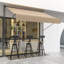 Dakota Fields 300cm W x 120cm D Polyester Cover Retractable Patio Awning