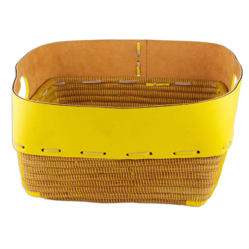 Panier en faux cuir Bjarnhildur Sunny