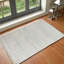 Grey Modern Rug, Geometric Stain Resistant Easy to Clean Rug For Living Room, Dining Room, Bedroom-129573639