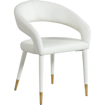 Yonkers 19.29'' H Vegan Leather Upholstered Armchair