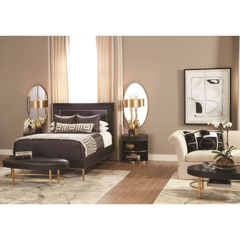 Ellipse Bedside Cabinet, Black