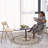 Folding Chairs with Cushion 2  PCS - Heavy Duty Steel Frame Foldable Dining Chairs-1684757499