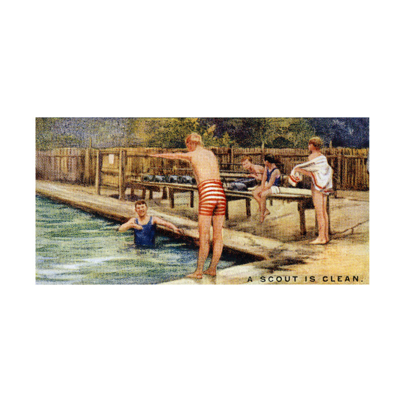 «English School A Scout Is Clean», 1929, art sur toile, H 10 po x l 19 po