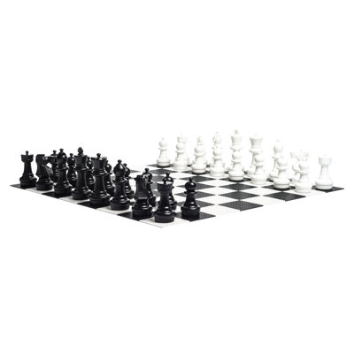 12" Giant Plastic Chess Set with Plastic Board