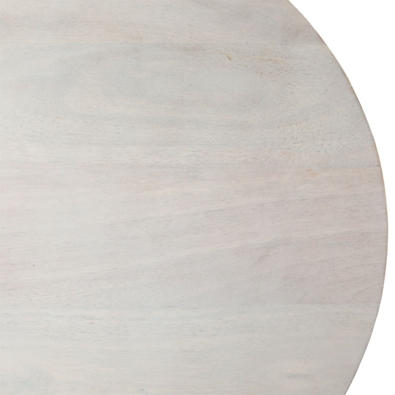 Demetra Mango End Table, White