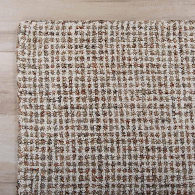 Tapis 100% laine touffeté à la main, Rectangulaire 3 pi x 5 pi