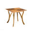 Table de salle à manger d'extérieur carrée en bois d'acacia - L 31,50 po x l 31,50 po x H 30,00 po - brun naturel