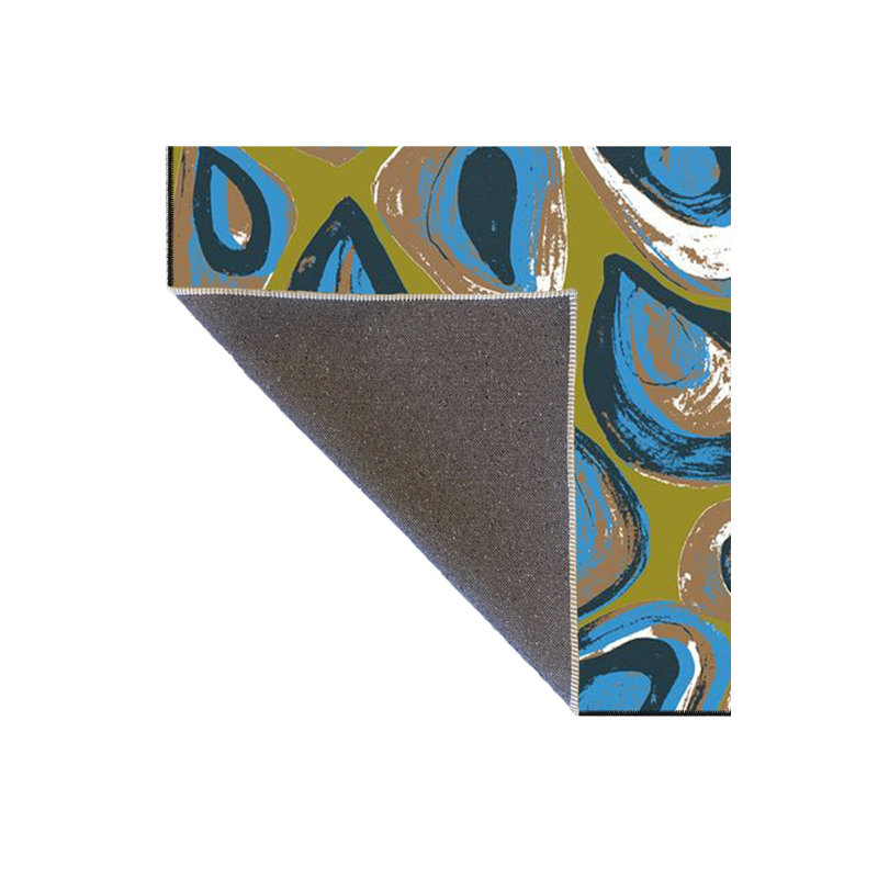 Tapis vert lavable à motif décoratif vert, Tapis de couloir 3 pi 3 po x 6 pi 7 po inclus