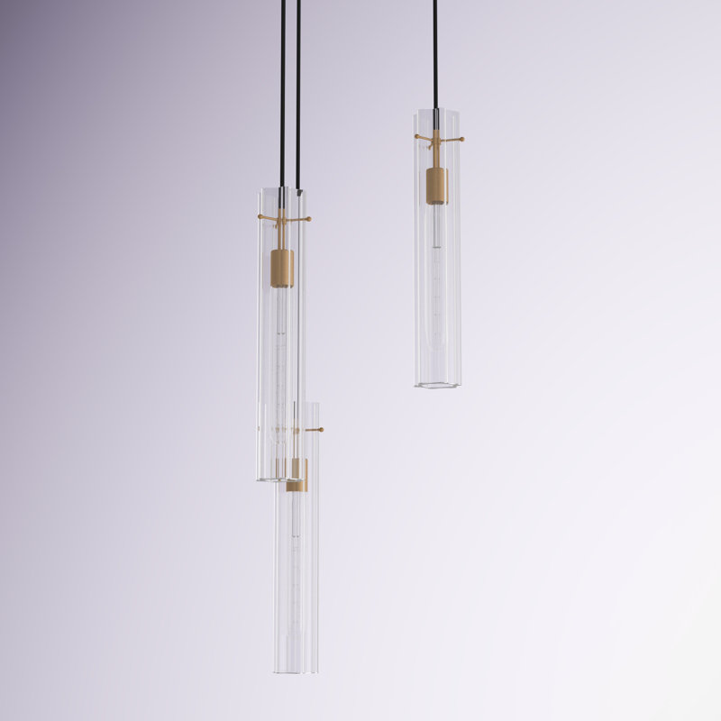 Luminaire suspendu classique unique à 3 lumières Kyla