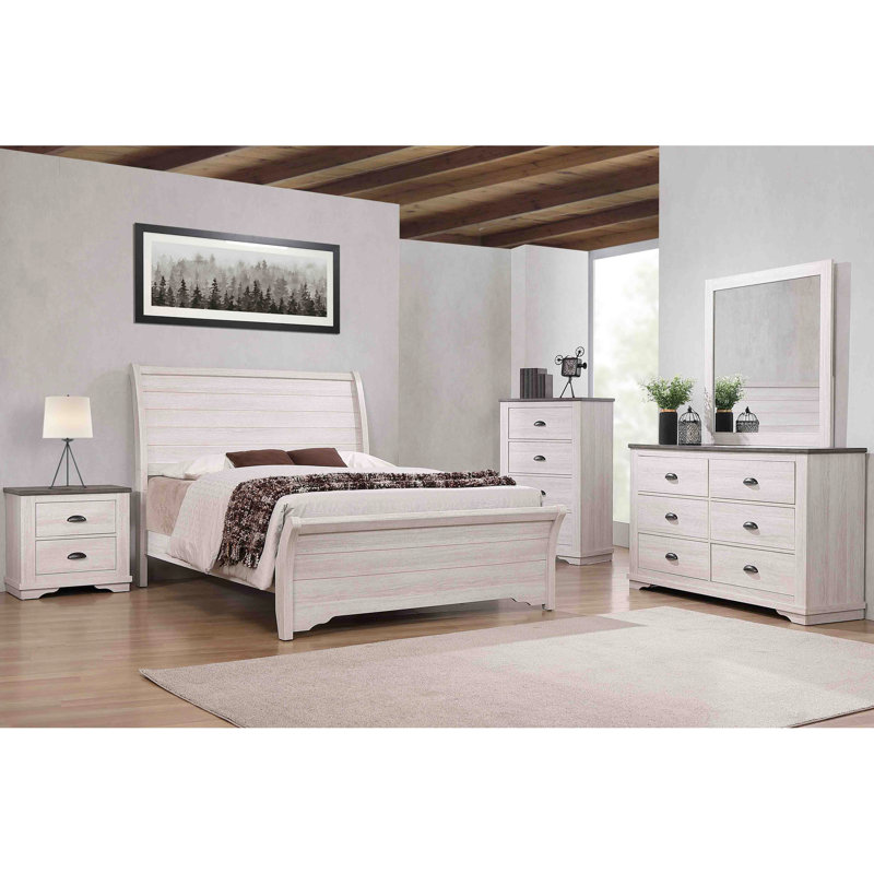 Adorned Nightstand In Grey With Robust Drawer Setup Equipped Dependable Drawers