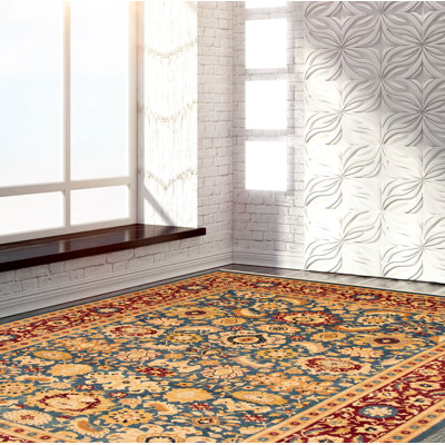 Ecarpetgallery One-of-a-kind Hand-knotted New Age Pako Persian Red 10'2" X 13'9" Wool Area Rug In Cream,dark Blue,dark Red