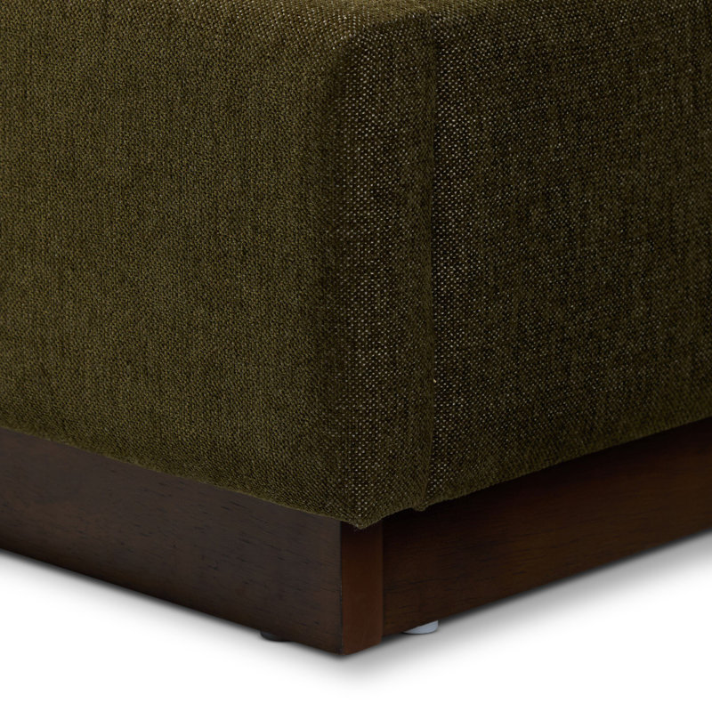 Montgomery Upholstered Wingback Bed, King, Sutton Olive