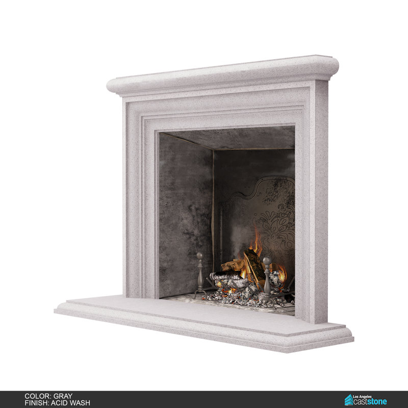 Sonoma Fireplace Surround, Acid Wash Gray