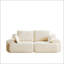 Canapé moderne en mousse à mémoire de forme compressée, grand canapé modulaire 2 places pour le salon, canapé modulaire Cloud compatible avec les animaux de compagnie, tissu en velours côtelé, causeuse très profonde, aucun assemblage requis-1749321856