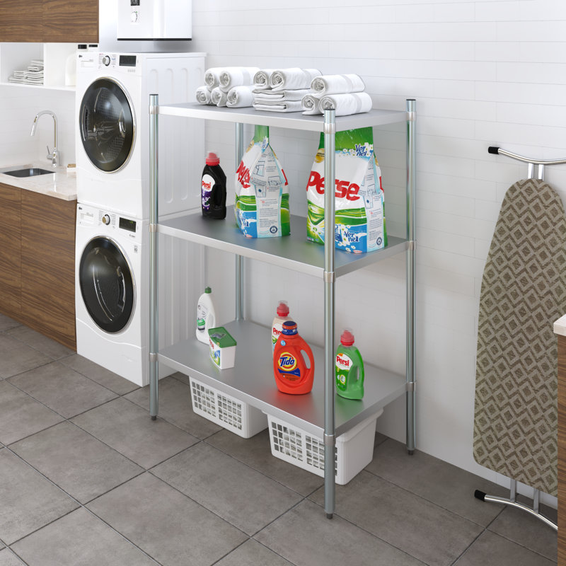 Unité de rangement à 3 niveaux en acier galvanisé. 24 po x 43 po x 60 po