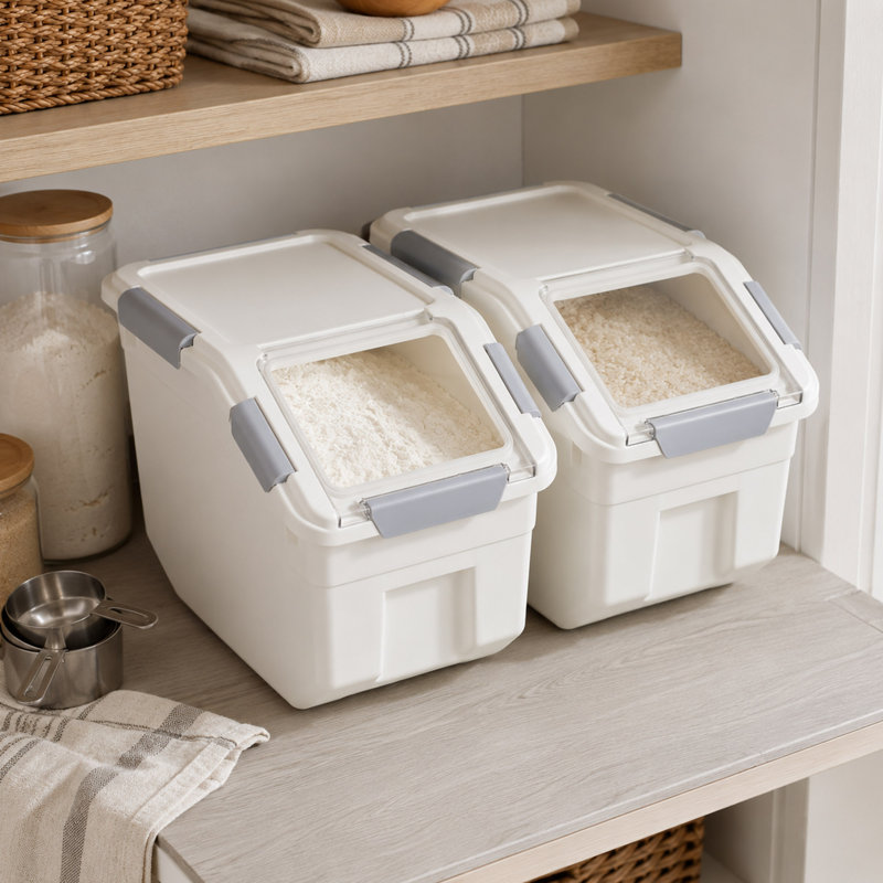 Paquet de 2 récipients de rangement pour aliments secs 30 lb