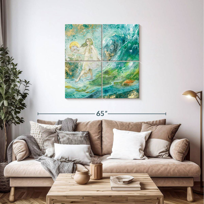 Kelan Wave Walker, 38" H x 38" W