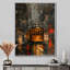 Jaune et gris urbain Haven City - décoration murale ville-101159502-101159504