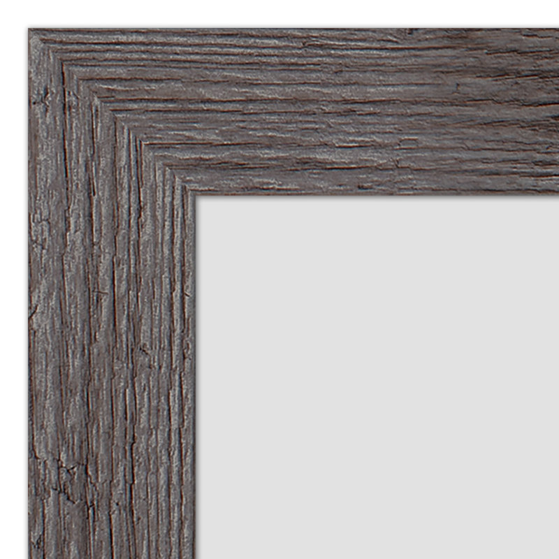Art encadré fantaisiste, H 20 po x l 16 po x P 0,75 po, Cadre gris