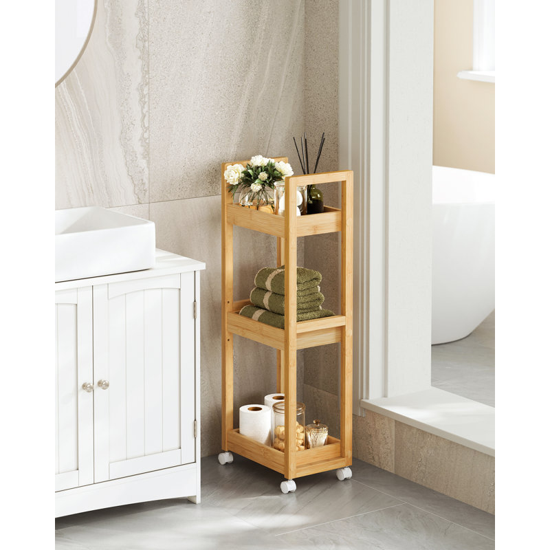 Bindy 30cm W Steel Shelving Unit, Natural