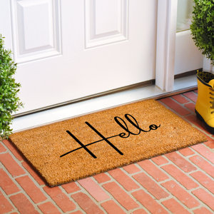 Rockwood Hello Non-Slip Indoor and Outdoor Door Mat